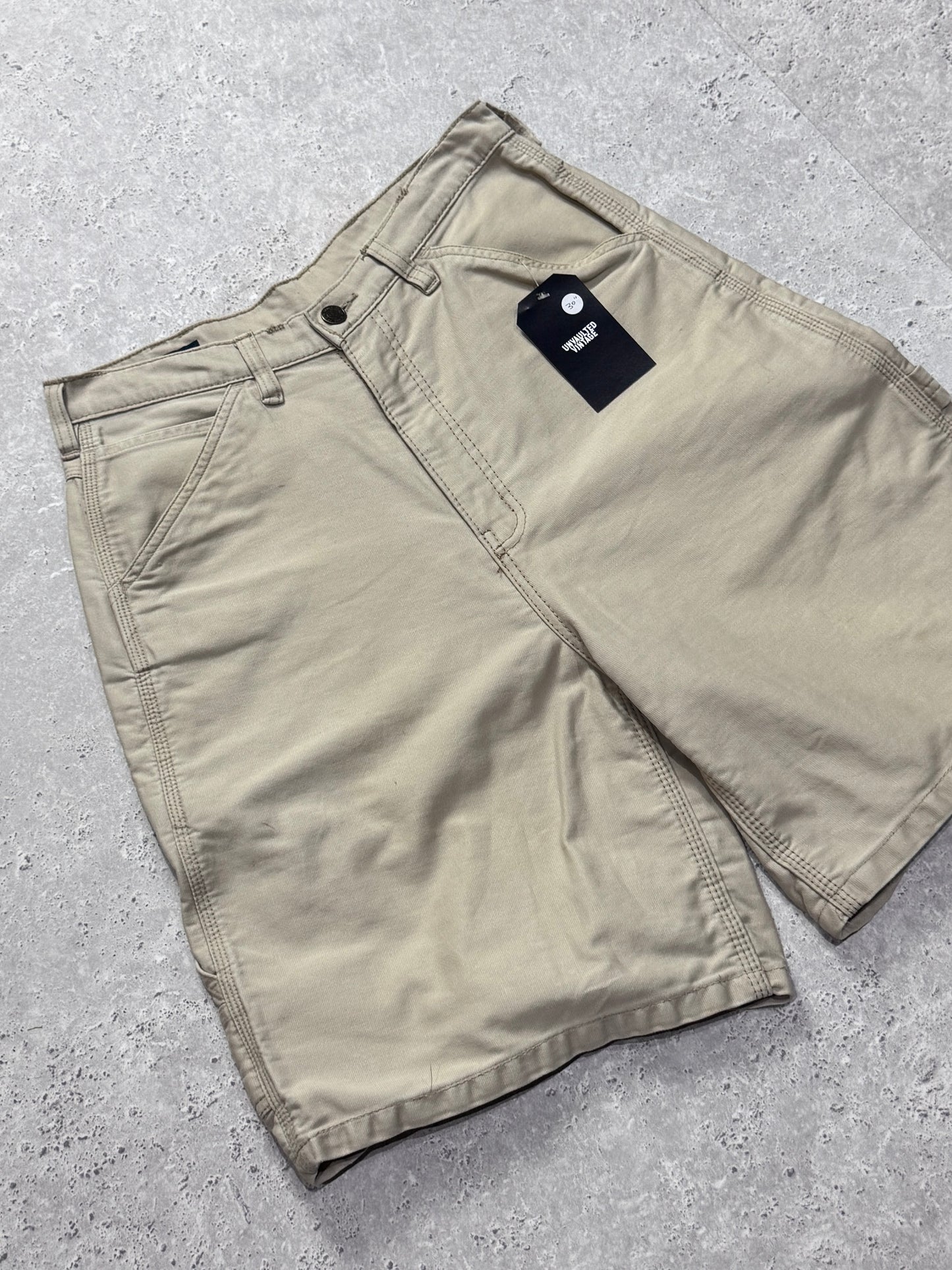 Vintage 2000s Cream Carpenter Shorts (30")