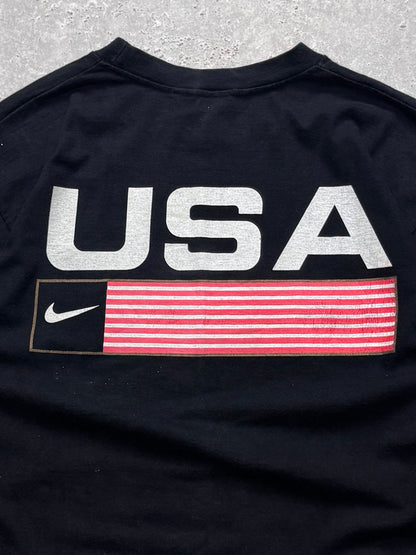 Vintage 90s Nike USA Long Sleeve Tee (L)