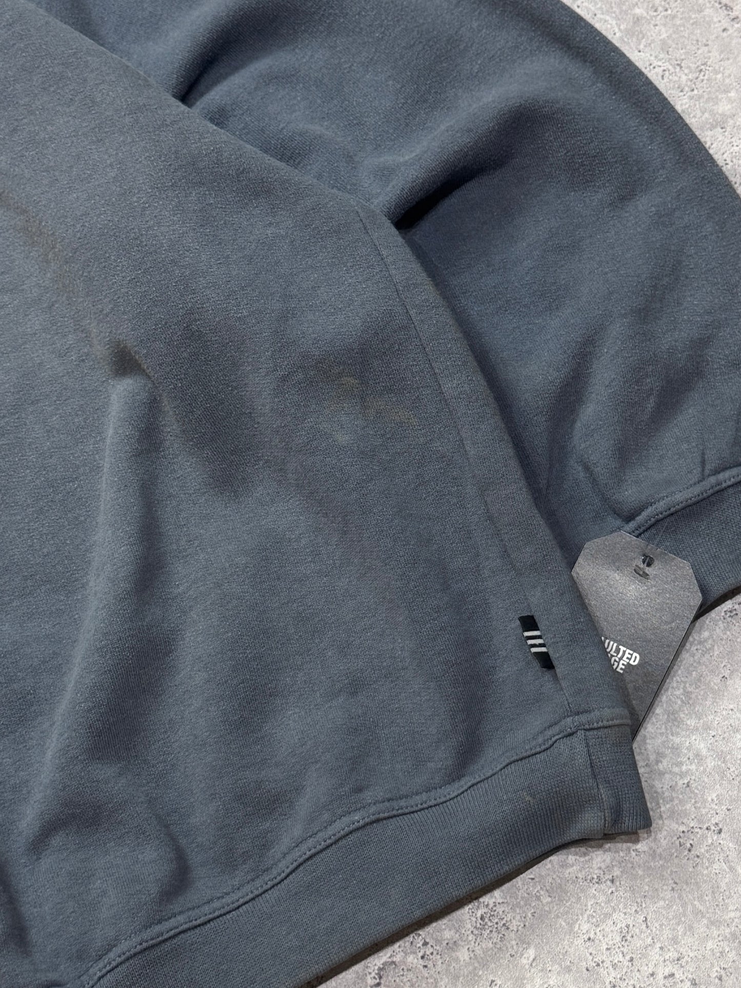 Vintage 90s Adidas Embroidered Quarter Zip Sweater (L)