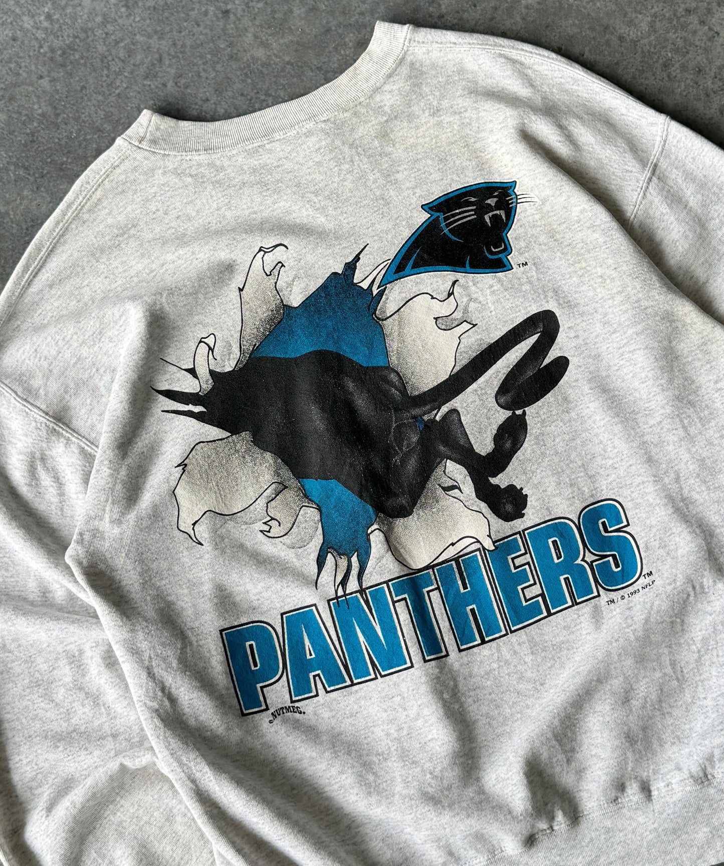 Vintage 90s Nutmeg x Carolina Panthers Sweater (XL)