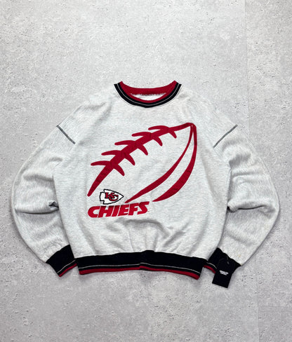 Vintage 90s Kansas City Chiefs Embroidered NFL Sweater (L)