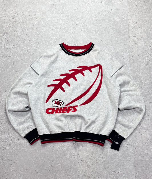 Vintage 90s Kansas City Chiefs Embroidered NFL Sweater (L)