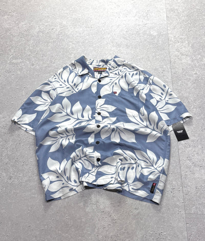 Vintage 90s Quiksilver Floral Surfwear Button Up Shirt (XL)