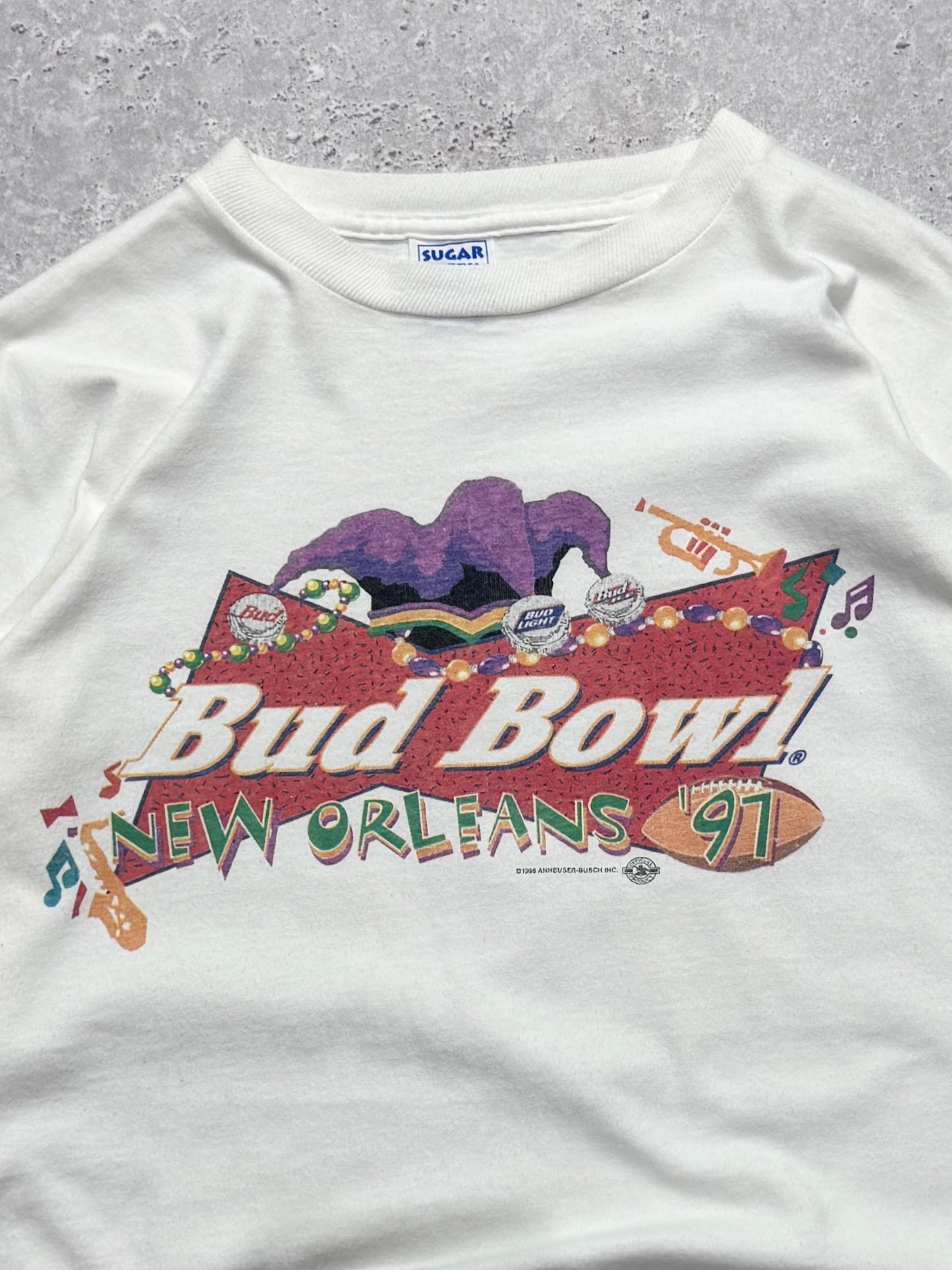 Vintage 1997 Bud Bowl New Orleans Tee (XL)