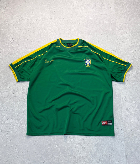 Vintage 2000s Nike X Brazil Football Training Jersey (XL)