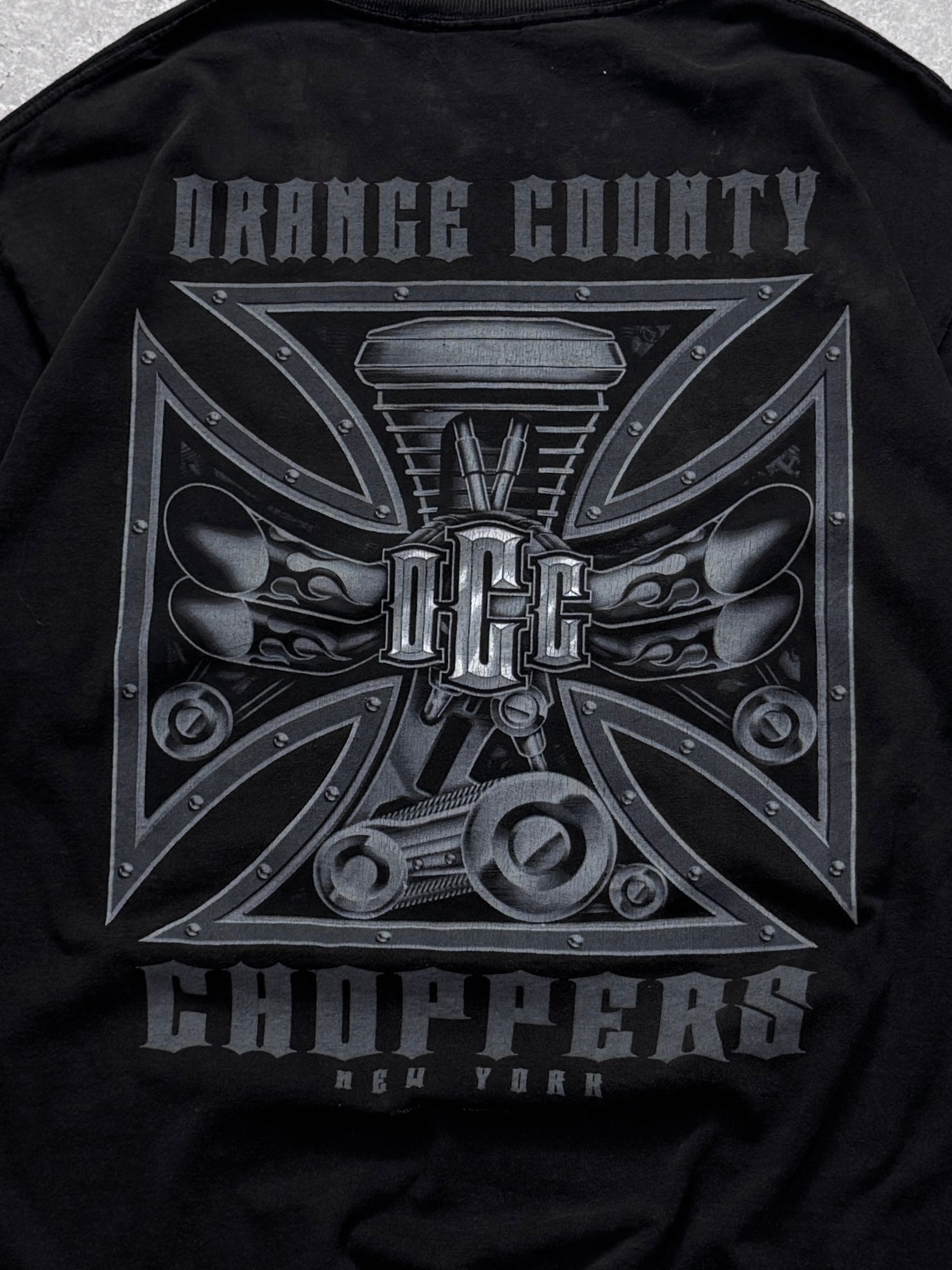 トップス 00's Orange County Choppers L/S Tee Orange County Choppers Wings White Long Sleeve T-Shirt | Zumiez