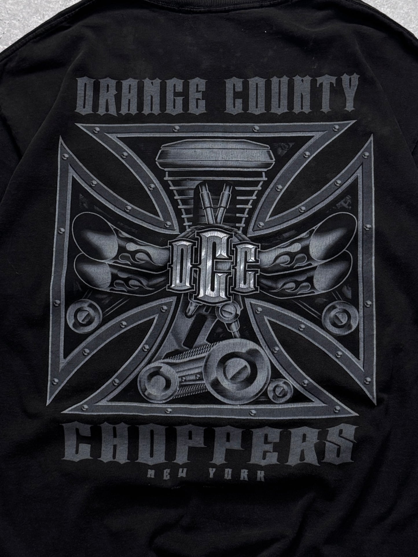 Vintage 2000s Orange County Choppers Biker Tee (L)