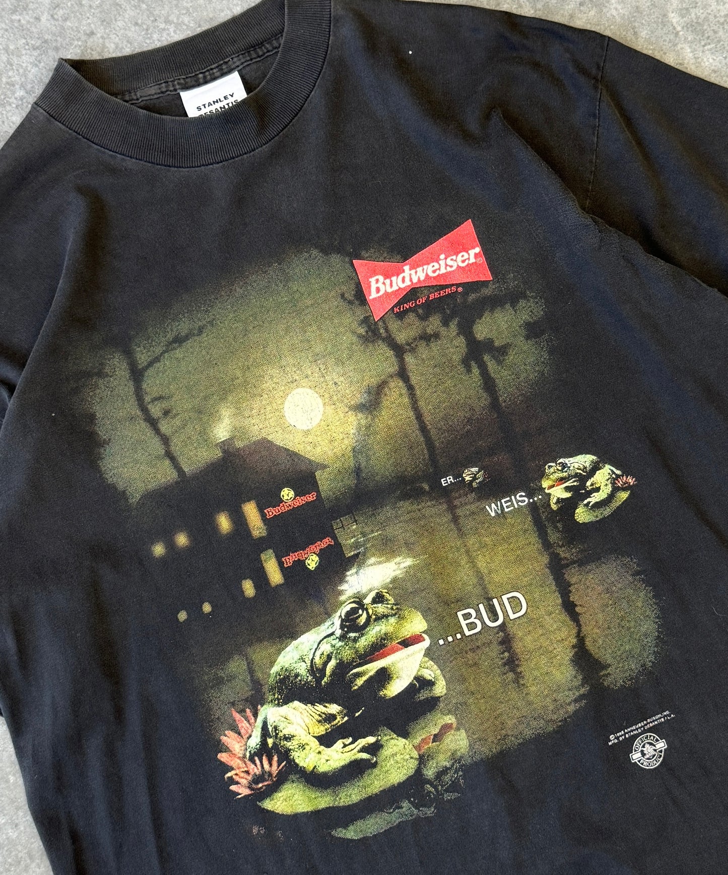 Vintage Budweiser Frog Pond Beer Tee (XL)