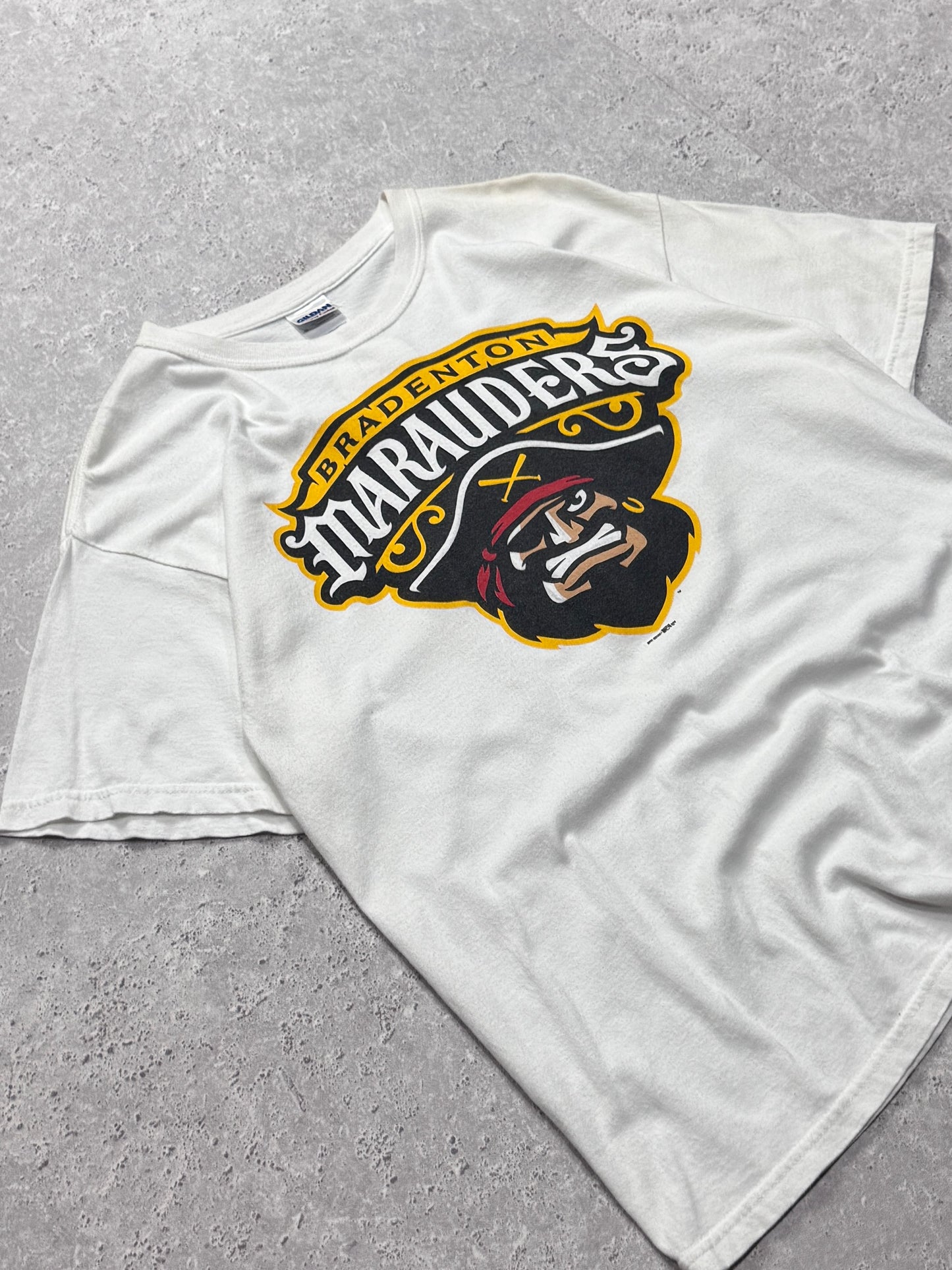 Vintage Bradenton Marauders Graphic Baseball Tee (L)