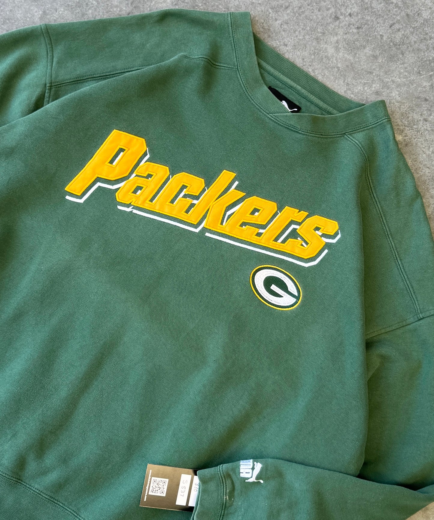 Vintage Green Bay Packers Embroidered Sweater (2XL)