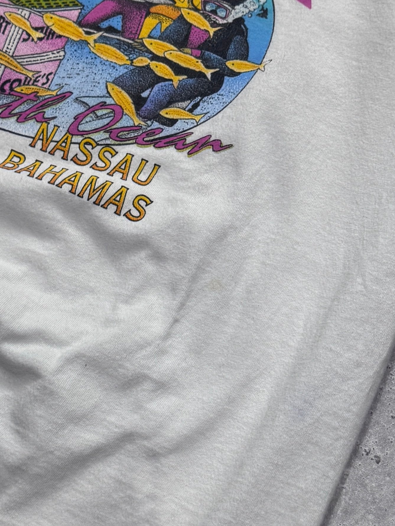 Vintage 90s Bahamas Shark Arena Destination Tee (XL)