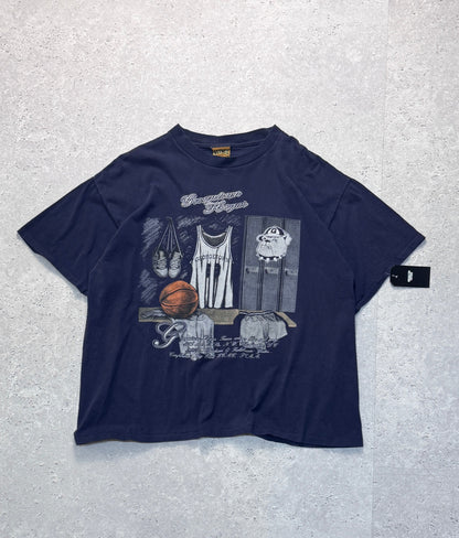 Vintage 90s Georgetown Hoyas College Basketball Tee (XL)