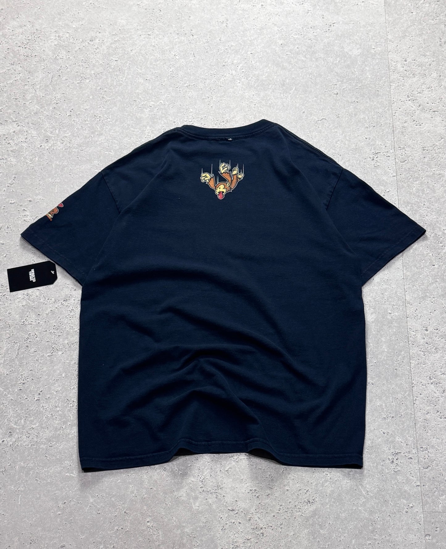 Vintage 2000s Monkey Humor Graphic Tee (L)