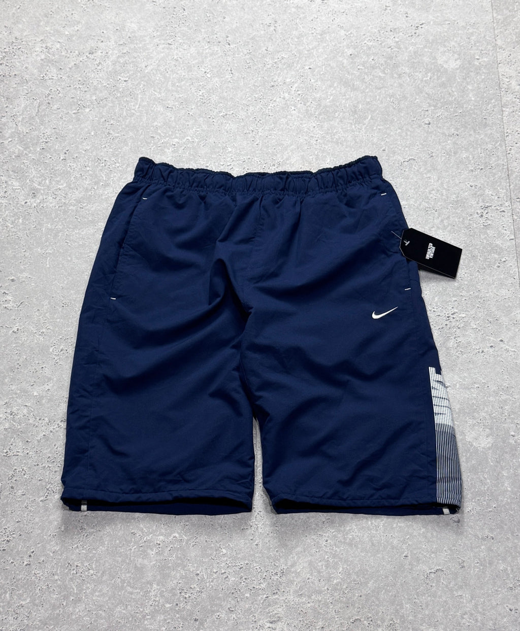 Vintage 2000s Nike Spellout Track Shorts (S)