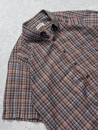 Vintage 2000s Plaid Button Up Shirt (L)