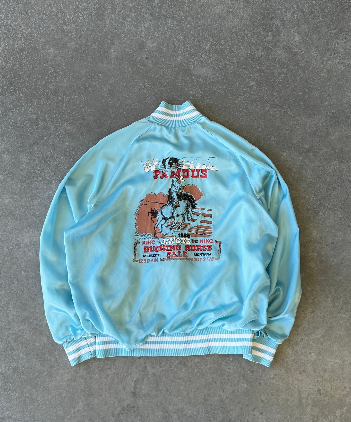 Vintage 80s Rodeo Satin Jacket (M)