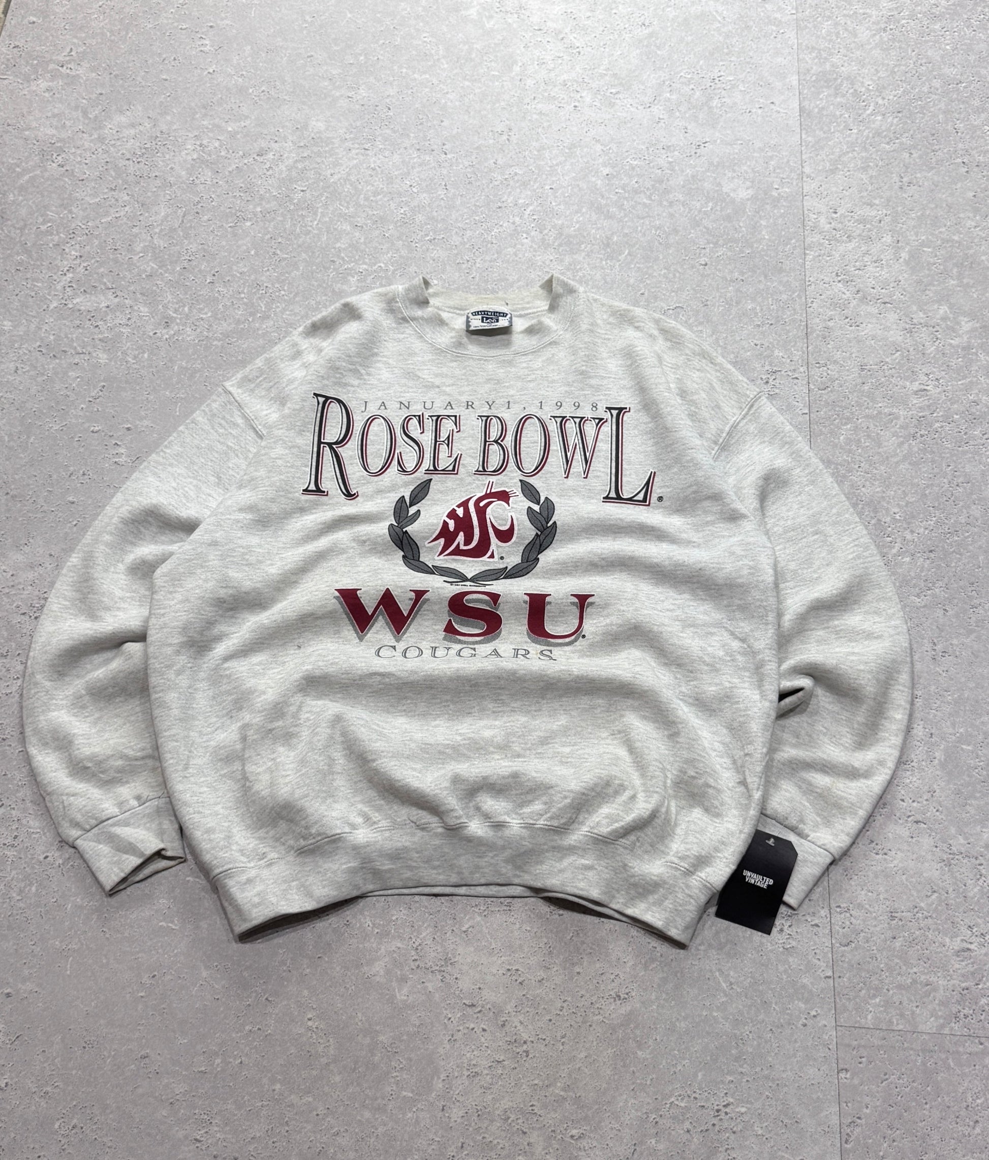 Vintage 1998 WSU Cougars Rosebowl College Sweater (XL)