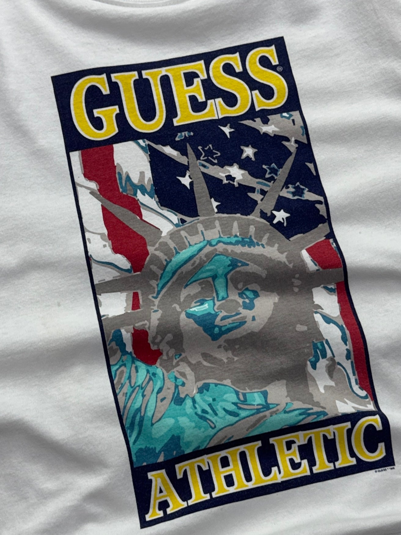 Vintage 90s Guess Athletic Branded Tee (M)