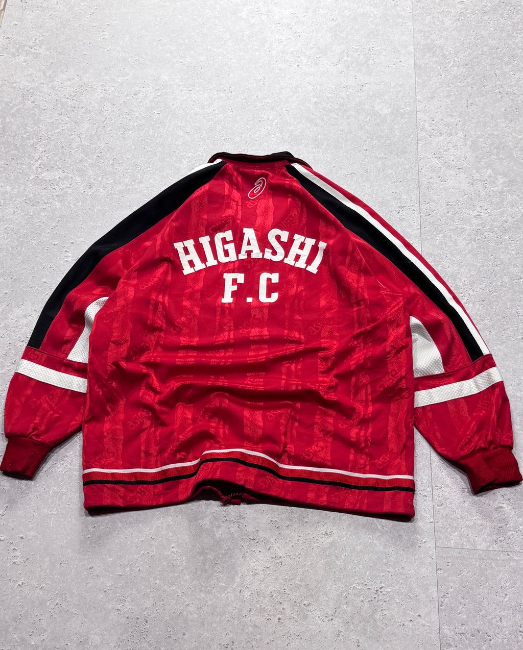 Vintage 90s ASICS Japan Higashi Football Track Jacket (XL)