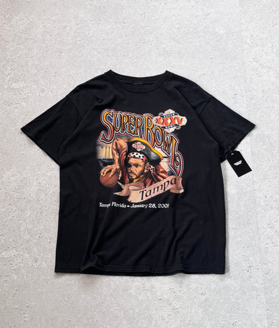 Vintage 2001 Tampa NFL Superbowl Tee (L)