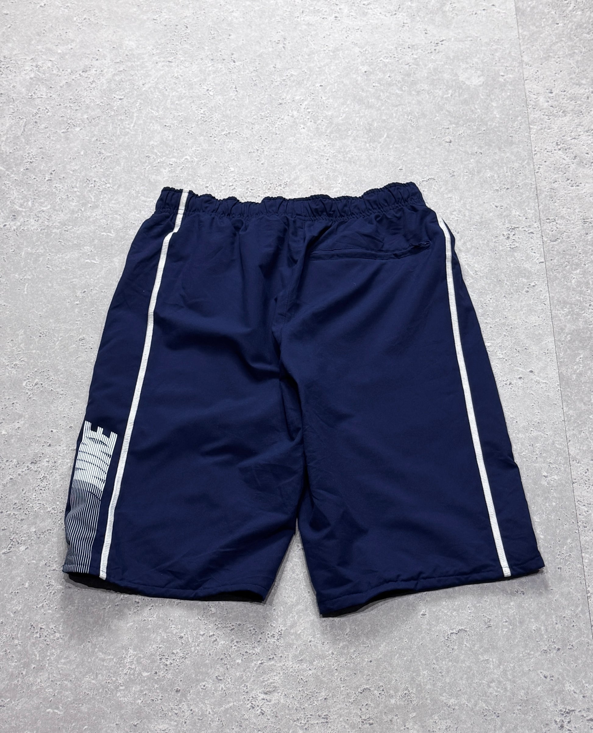 Vintage 2000s Nike Spellout Track Shorts (S)
