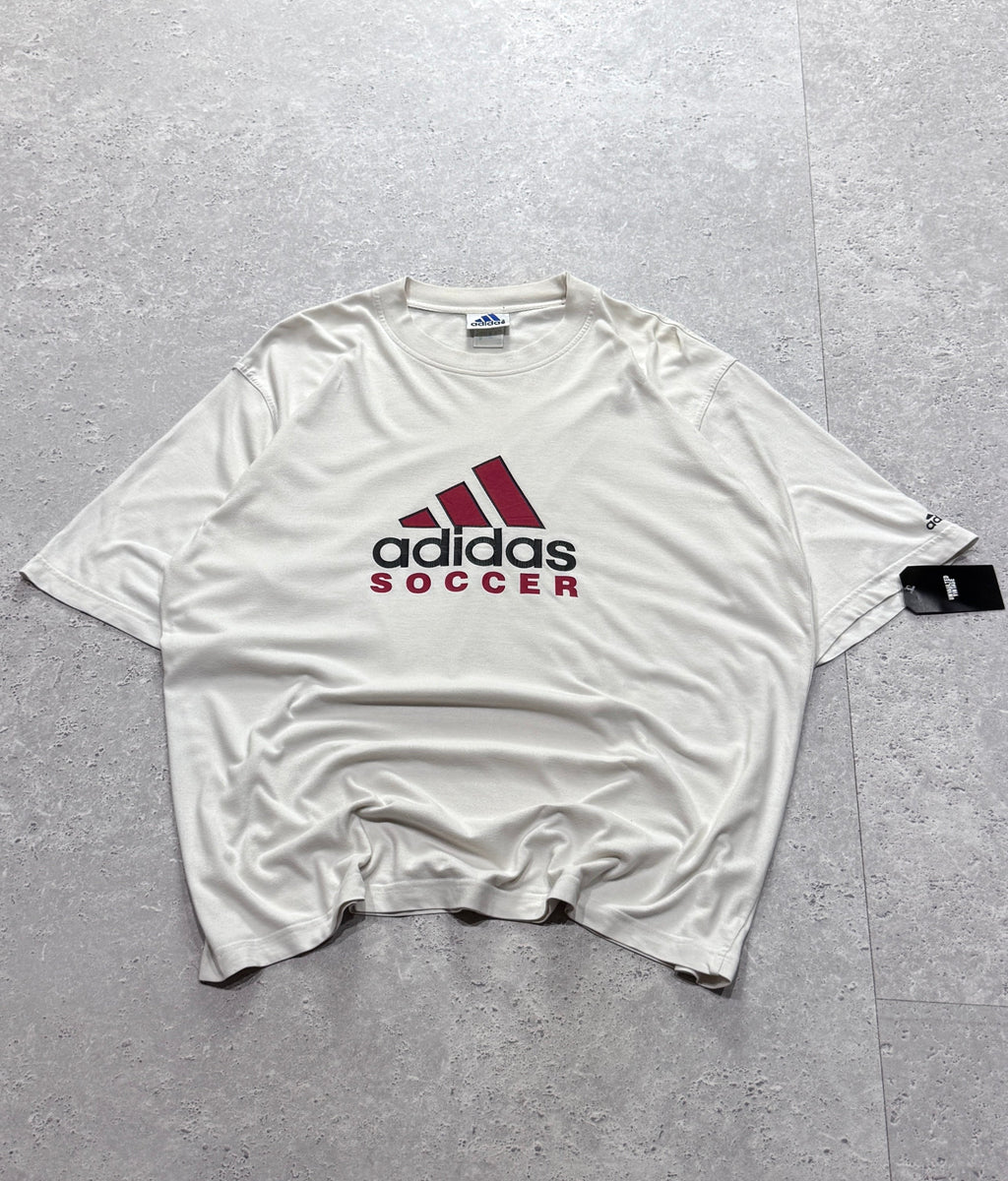 Vintage 90s Adidas Soccer Tee (2XL)