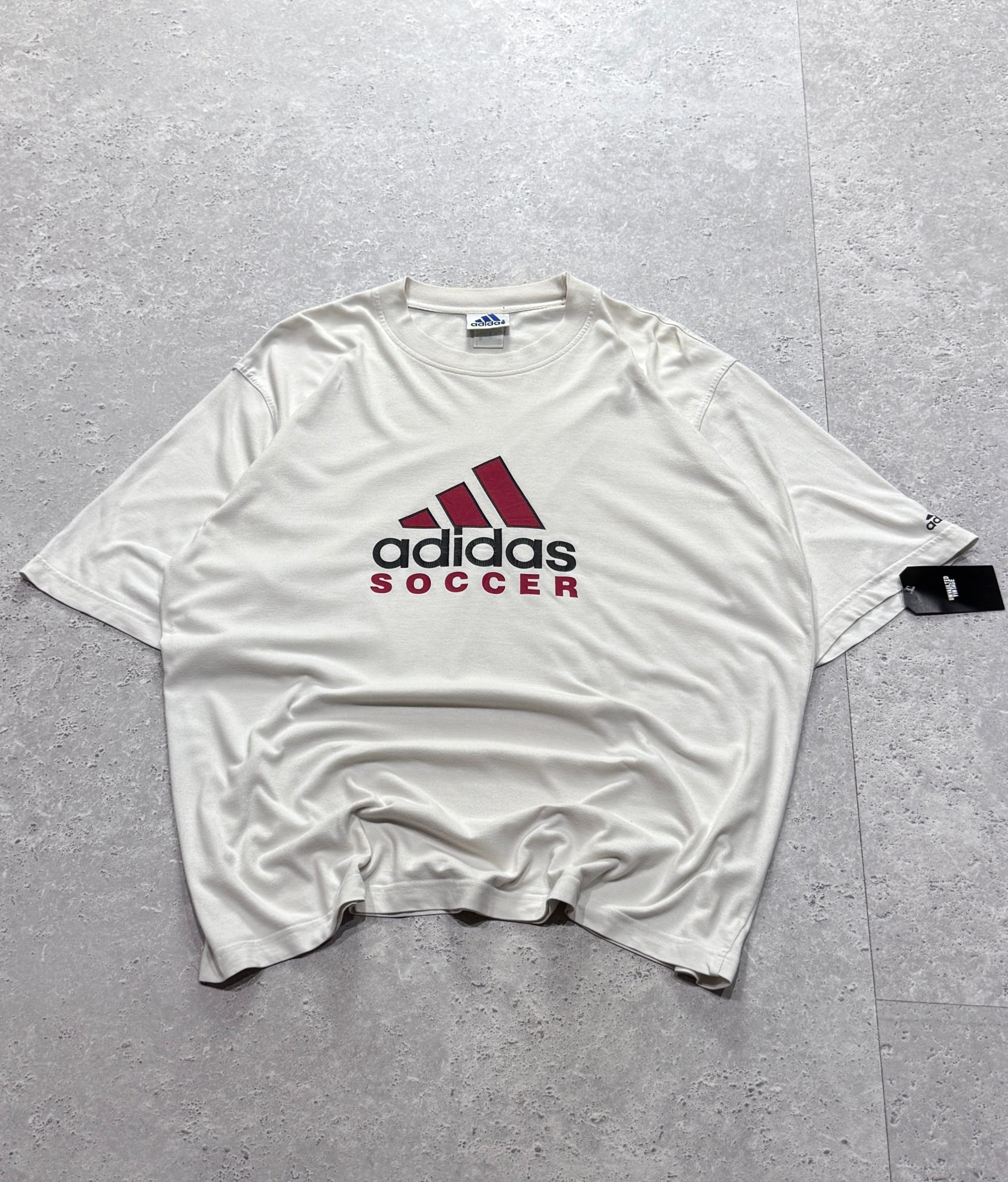 Vintage 90s Adidas Soccer Tee (2XL)