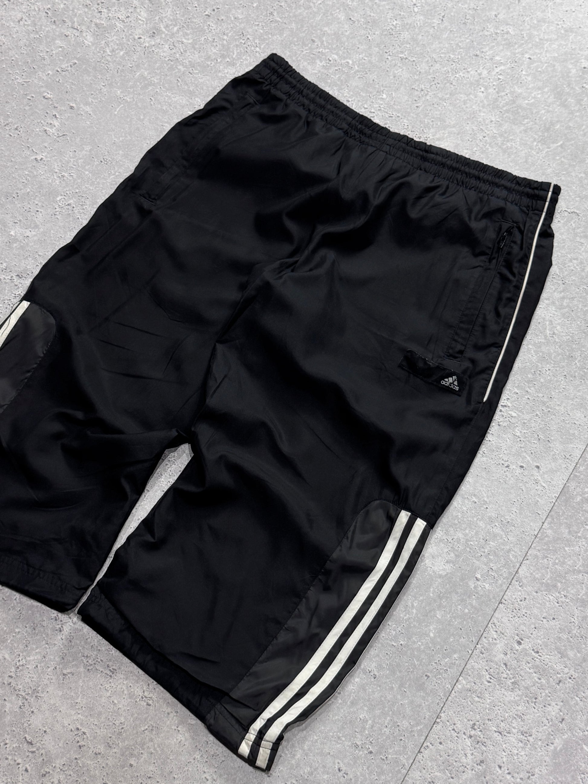 Vintage 2000s Adidas Adjustable 3/4 Track Shorts (M)
