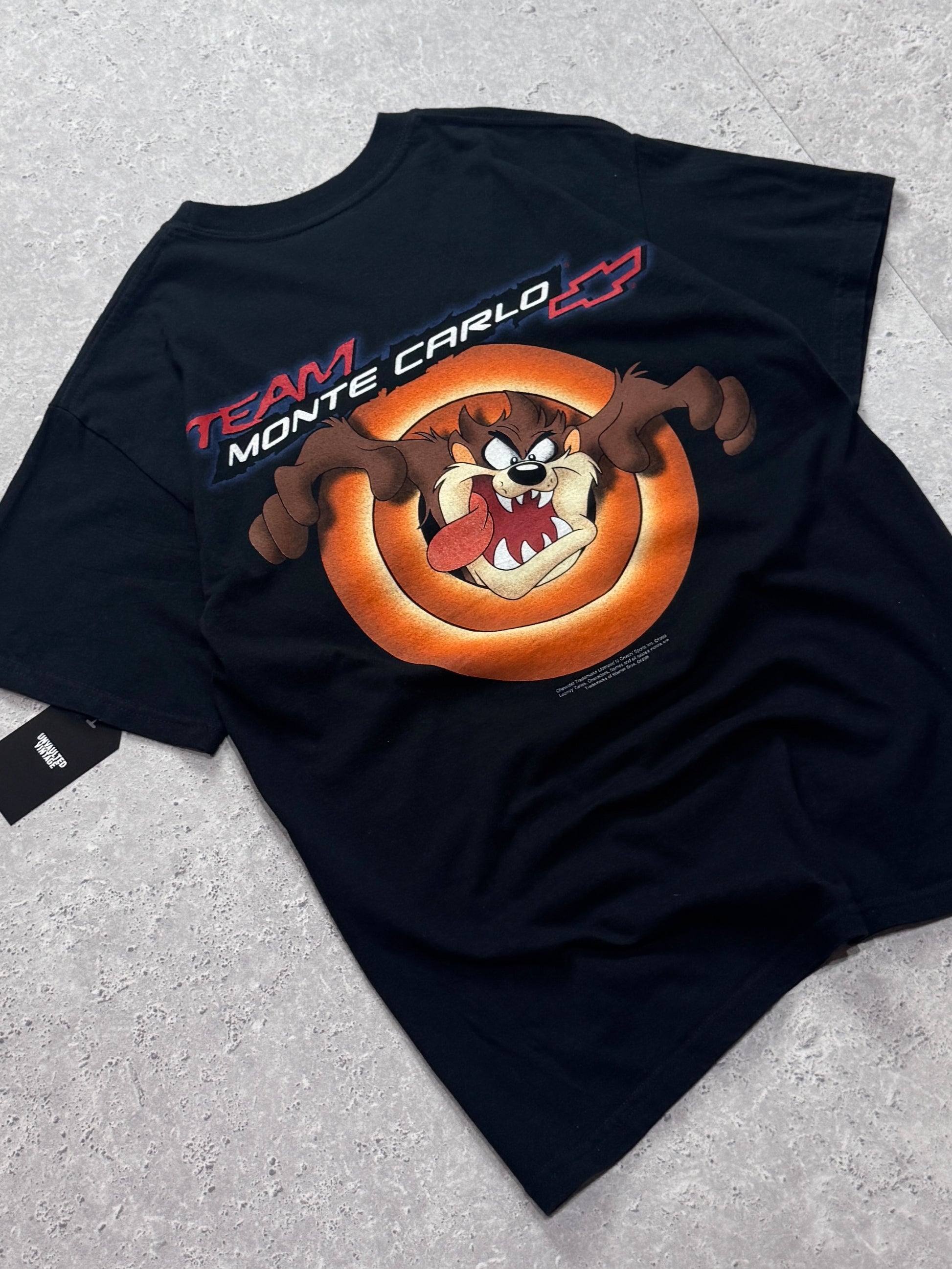 Vintage 90s Taz Looney Tunes X Monte Carlo Racing Tee (M)