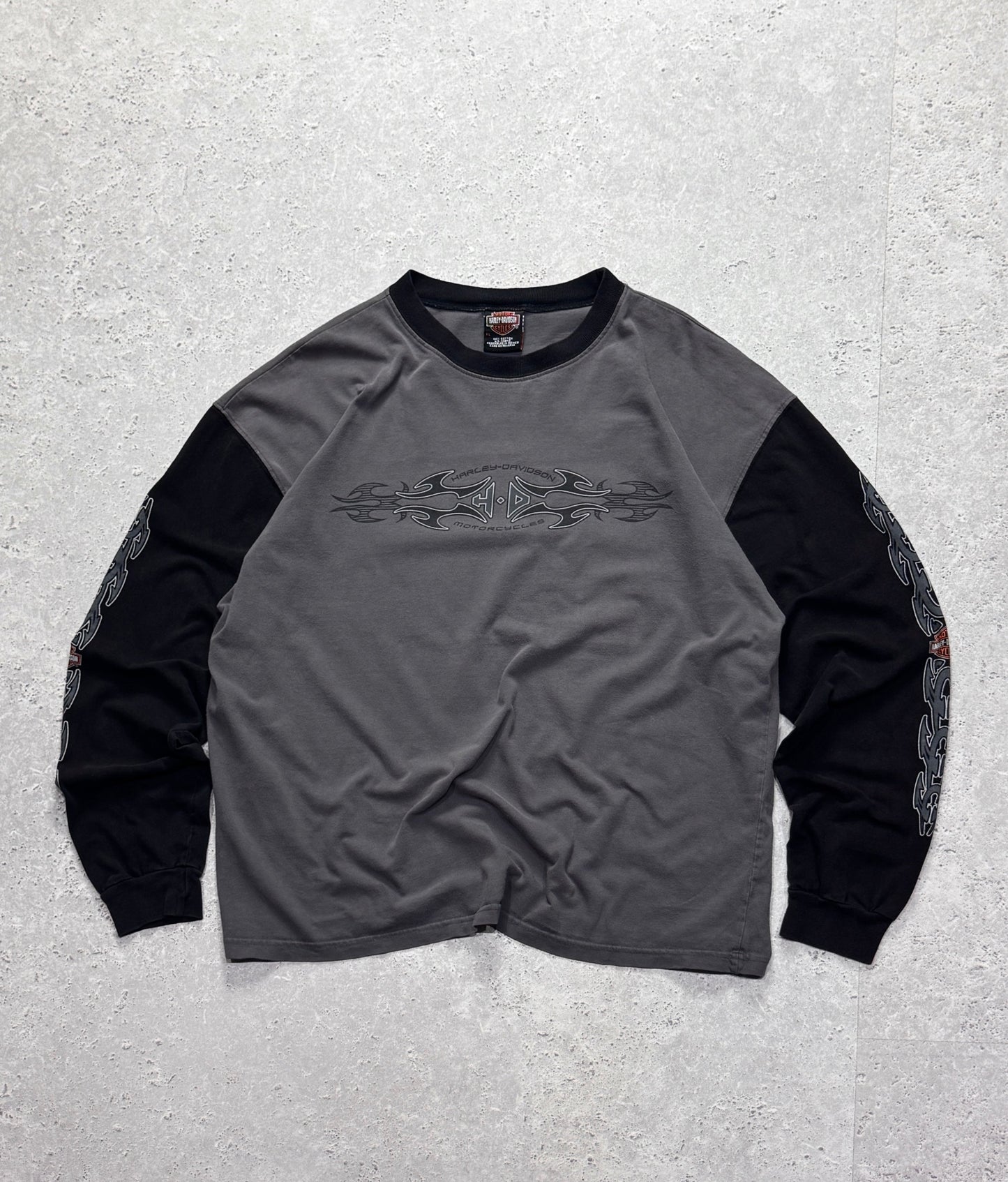 Vintage 90s Harley Davidson Tribal Long Sleeve Tee (XL)