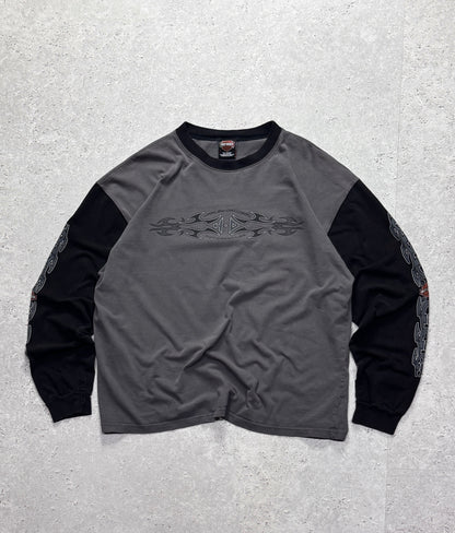 Vintage 90s Harley Davidson Tribal Long Sleeve Tee (XL)