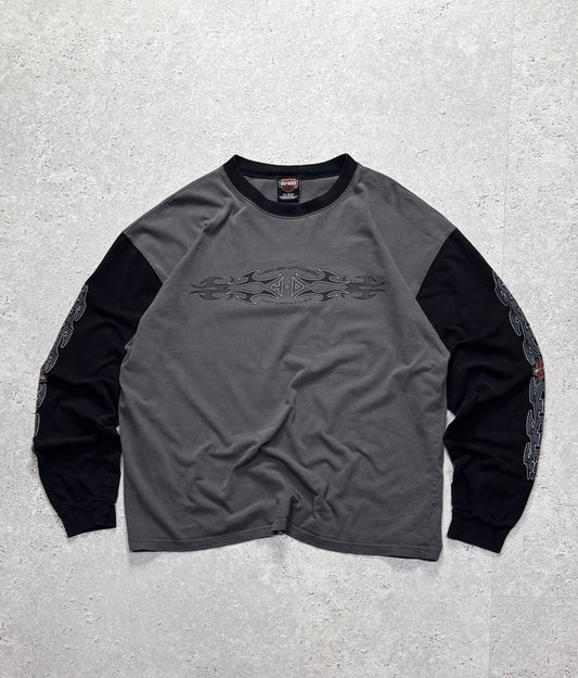 Vintage 90s Harley Davidson Tribal Long Sleeve Tee (XL)