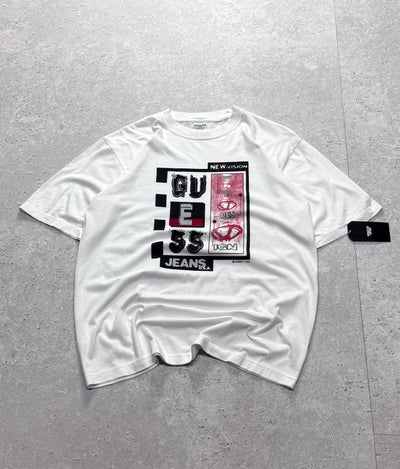 Vintage 90s Guess Jeans Graphic Tee (L)