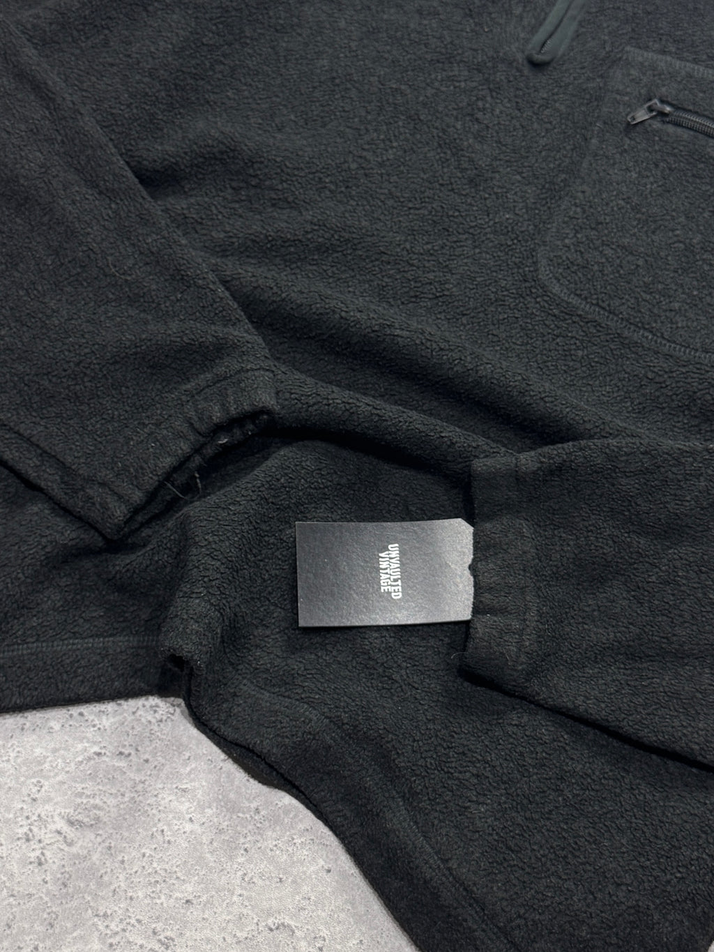 Vintage 90s Polo Ralph Lauren Fleece Quarter Zip Sweater (L)