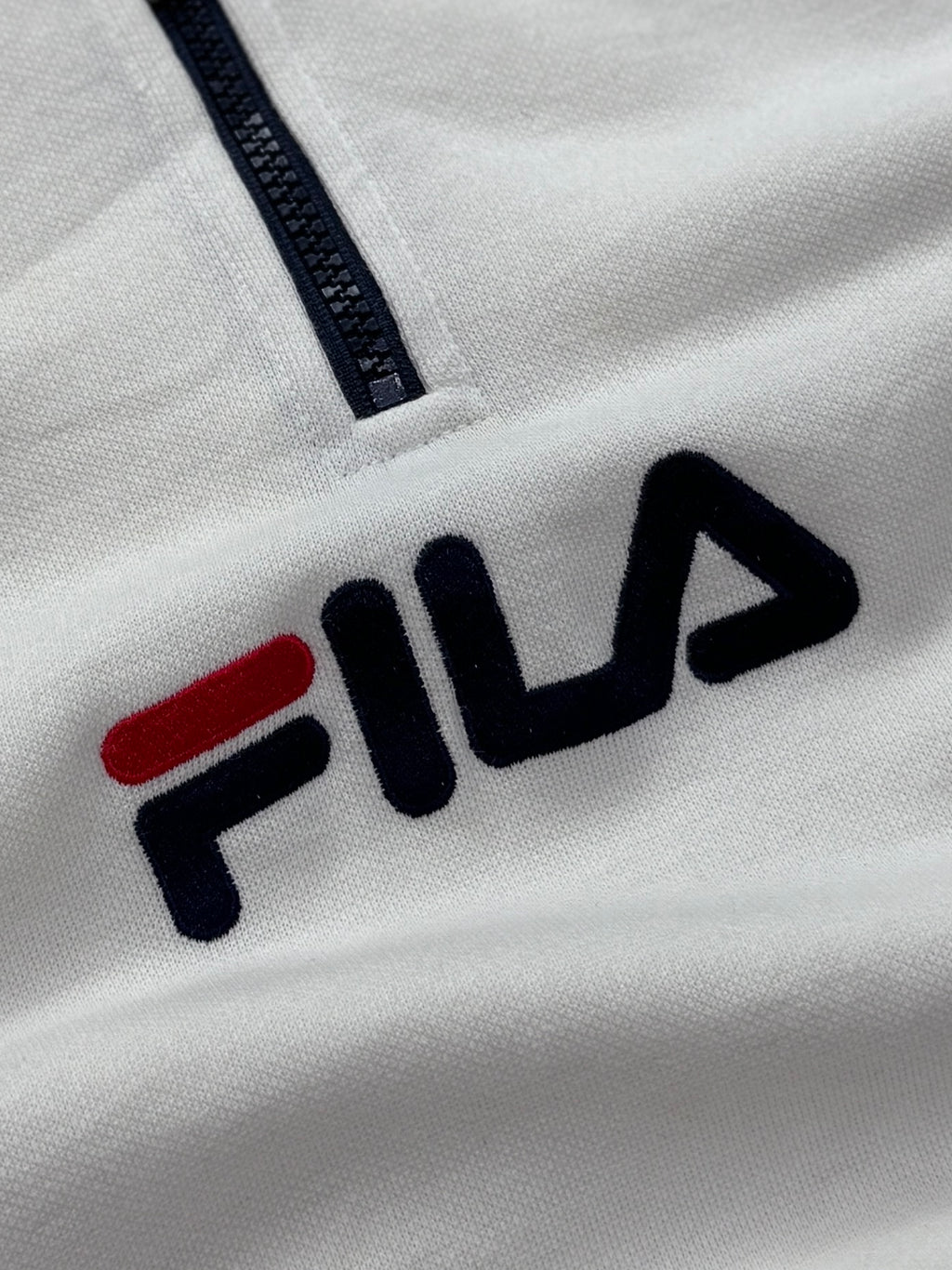 Vintage 90s Fila Quarter Zip Sweater (M)