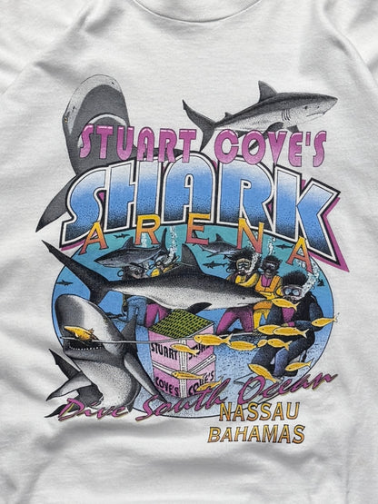Vintage 90s Bahamas Shark Arena Destination Tee (XL)