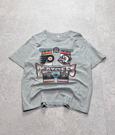 Vintage 1997 NHL Playoffs Sabres vs Flyers Tee (L)
