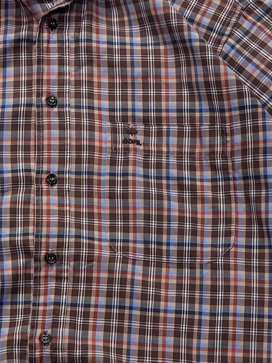Vintage 2000s Plaid Button Up Shirt (L)