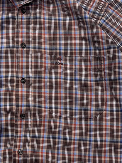 Vintage 2000s Plaid Button Up Shirt (L)