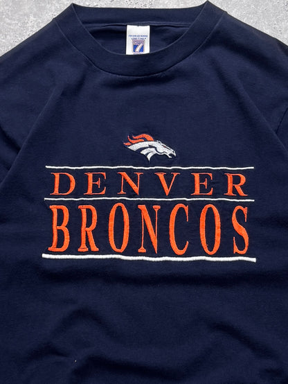 Vintage Denver Broncos Embroidered NFL Tee (M)