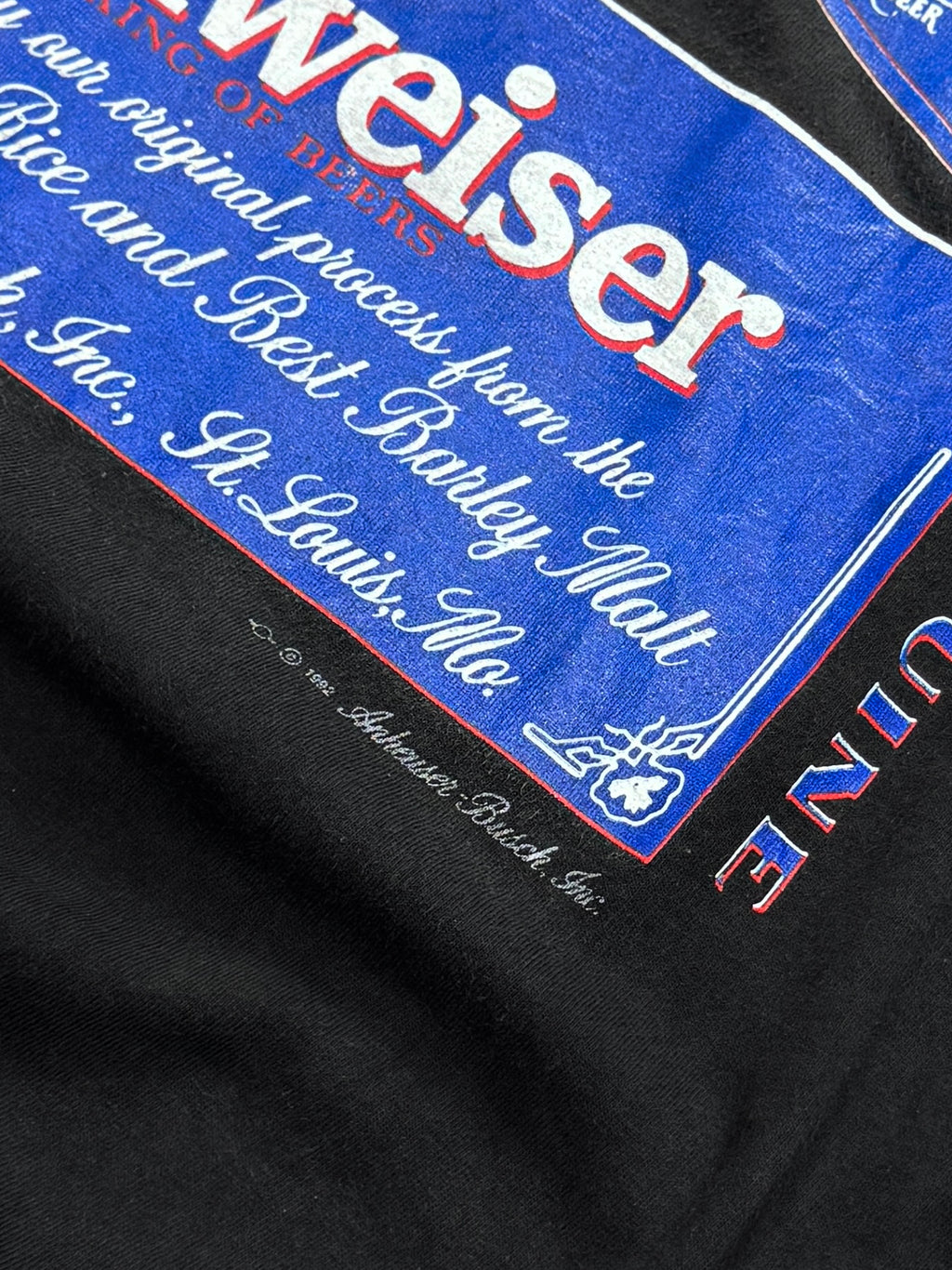 Vintage 1992 Budweiser Beer Tee (L)