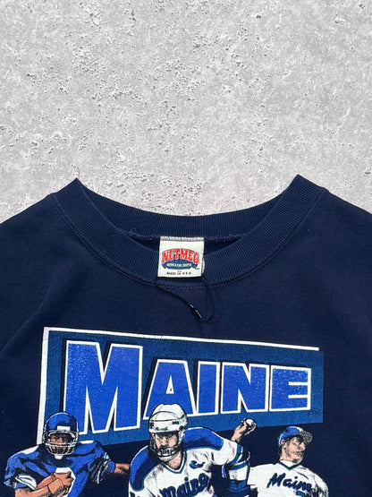 Vintage 90s Maine College Sporting Sweater (XL)