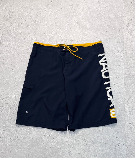 Vintage 2000s Nautica Spellout Board Shorts (36")