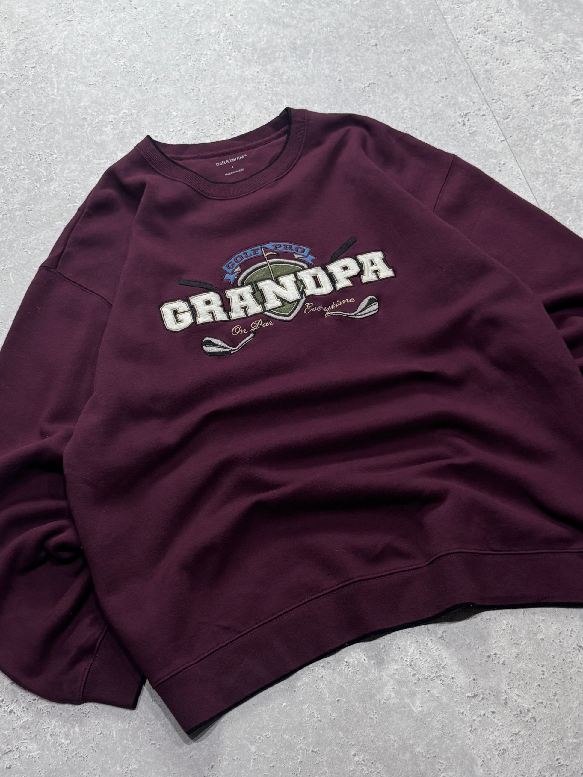 Vintage 2000s Grandpa Golf Embroidered Sweater (XL)
