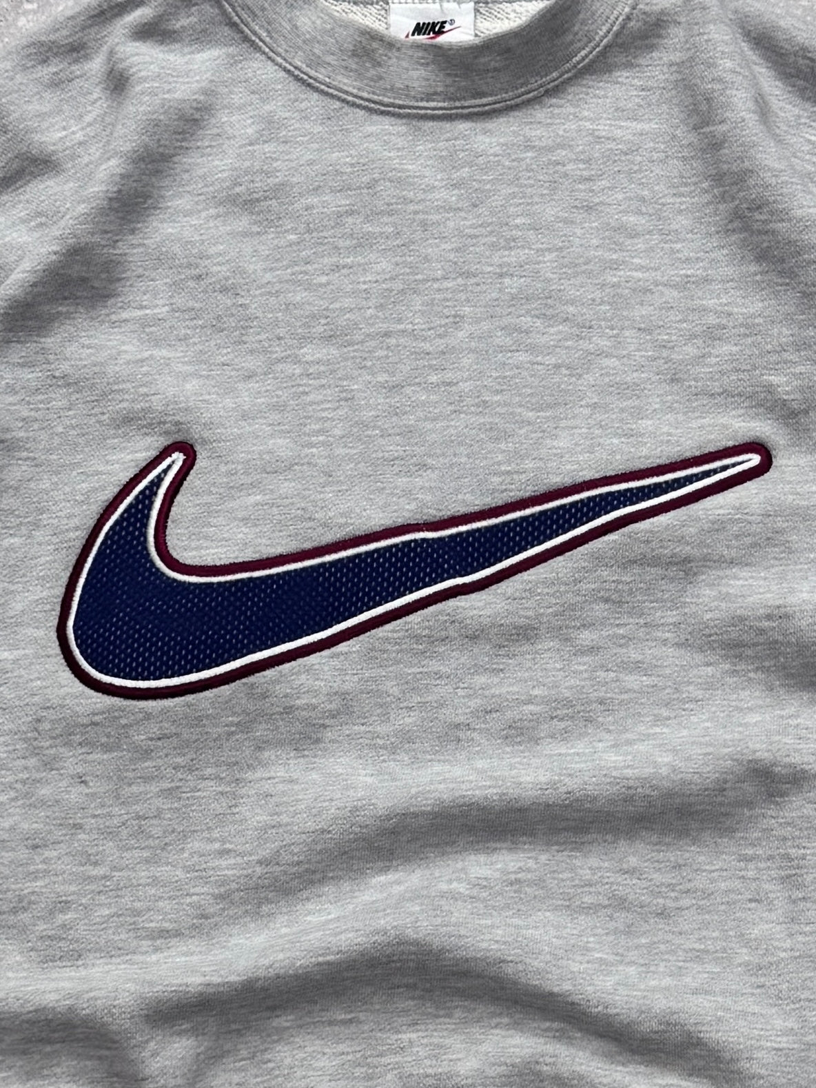 Vintage 90s Nike Swoosh Embroidered Sweater (M)