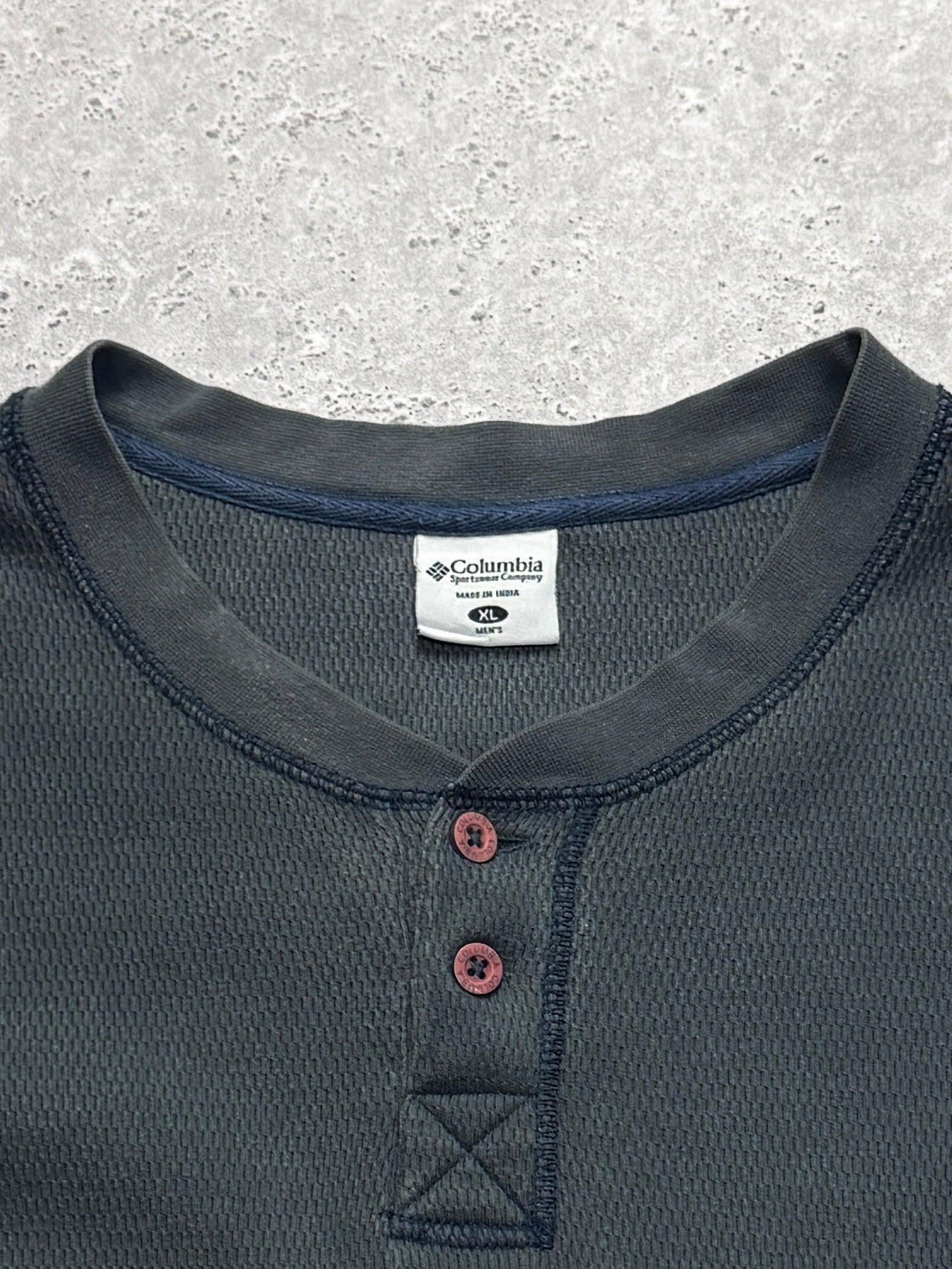 Vintage Columbia Waffle Long Sleeve Tee (2XL)