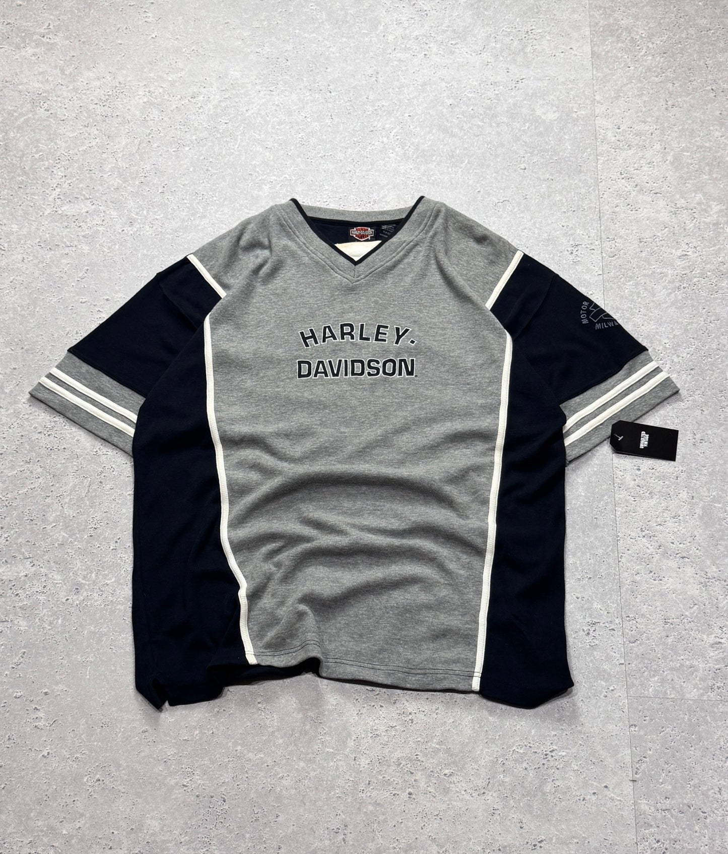 Vintage 2000s Harley Davidson Embroidered Jersey Tee (2XL)