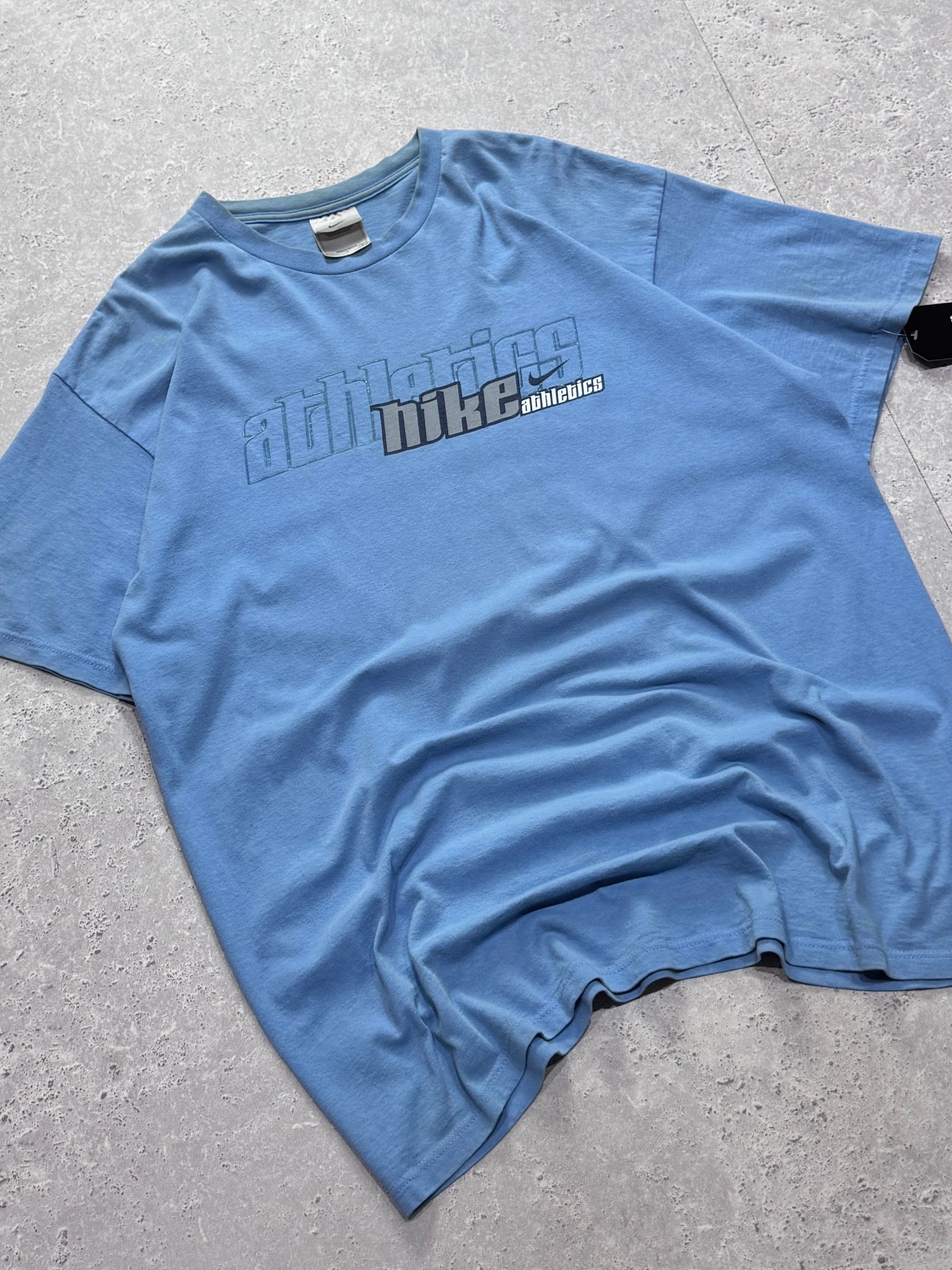 Vintage 2000s Nike Athletics Spellout Tee (XL)