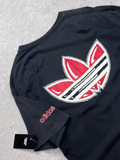 Vintage 90s Adidas Three Stripes Brand Tee (XL)