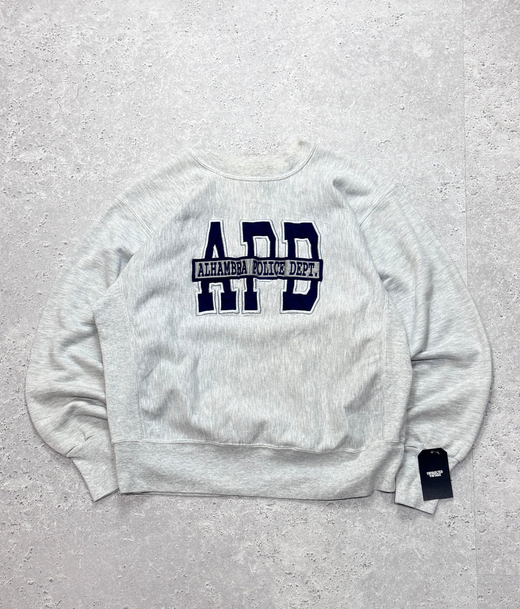Vintage 90s Alhambra Police Dept Embroidered Sweater (L)